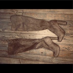 Lace Up Over the Knee Boots